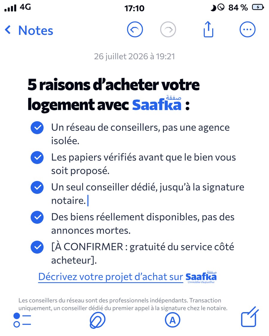 5 raisons d'acheter votre logement avec Saafka